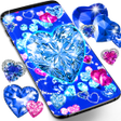 Programikonen: Blue hearts diamonds wall…