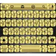 Emoji Keyboard Metallic Gold