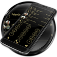 Programikonen: Dialer Circle Black Gold …