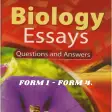 Biology Essays: form 1 - 4.