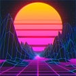 ไอคอนของโปรแกรม: Synthwave Vaporwave 4k li…