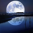 Beautiful moon. Wallpaper.