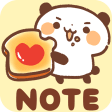 Sticky Note Panda Bread