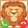 プログラムのアイコン：Fake Call Lion - Prank Ca…