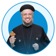 Symbol des Programms: Fr. Daoud Lamei
