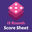 Ikona programu: 13 Rounds Score Sheet