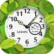Leaves Analog Clock Live Wallpaper