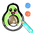 程序图标：Kawaii Coloring Book Glit…