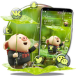 程序图标：Cute Pig Rainy Launcher T…