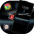 ไอคอนของโปรแกรม: Car theme Black glossy sp…