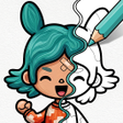 プログラムのアイコン：Toca Coloring Book World