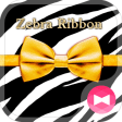 Zebra Ribbon Wallpaper