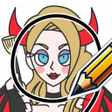 Programın simgesi: Draw Happy Devil : Puzzle…