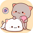 Icon of program: Animated Mochi Peach Stic…