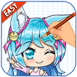 How to draw Gacha GL icon