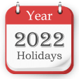 English Calendar 2022