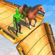Horse Mega Ramp Jump Stunt