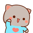 プログラムのアイコン：Stickers Mochi Peach Cat