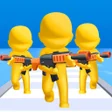 程序图标：Gun clash 3D: Battle Frie…
