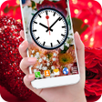 プログラムのアイコン：Roses Live Clock Wallpape…