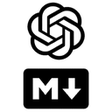 Icône du programme : ChatGPT to Markdown
