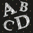 Programikonen: Stamp: Alphabet Casual Wh…