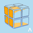 プログラムのアイコン：2x2 Rubix Cube Solver: Or…