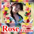 Beautiful Rose Flower Photo Frames Greeting Cards