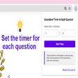 Countdown Timer for Each Question