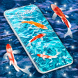 ไอคอนของโปรแกรม: Fish 4K HD Koi Live Pond …