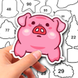 أيقونة البرنامج: Sticker Puzzle: Colorful …