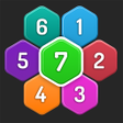 Symbol des Programms: Merge Hexa - Number Puzzl…