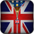 程序图标：UK Flag Zipper Lock Scree…