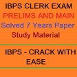 IBPS Clerk Solved 8 Years Paper Study Material