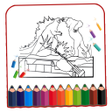 Ícone do programa: Godzilla Vs Kong Coloring…