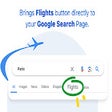 Google Search Flights Button