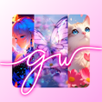 Иконка программы: Aesthetic  Glitter Wallpa…