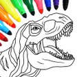プログラムのアイコン：Dino Coloring Game