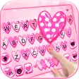 Doodle Love Pink Keyboard Theme