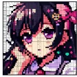 Anime Manga Color by Number  Pixel Art Coloring