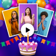 أيقونة البرنامج: Happy Birthday Video Make…