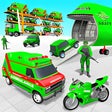 プログラムのアイコン：Army Ambulance Truck Tran…