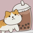 プログラムのアイコン：Bubble Tea Cat