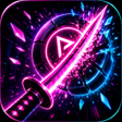 Иконка программы: Cyber Cut Rush: Neon Slas…
