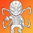 Ikon program: How to draw spider boy