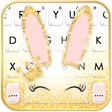Programikonen: Gold Glitter Bunny Keyboa…