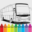 أيقونة البرنامج: Bus Coloring Page
