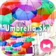 Colorful Theme Umbrella Sky