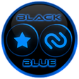 プログラムのアイコン：Flat Black and Blue Icon …