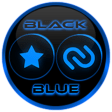 Flat Black and Blue Icon Pack Free